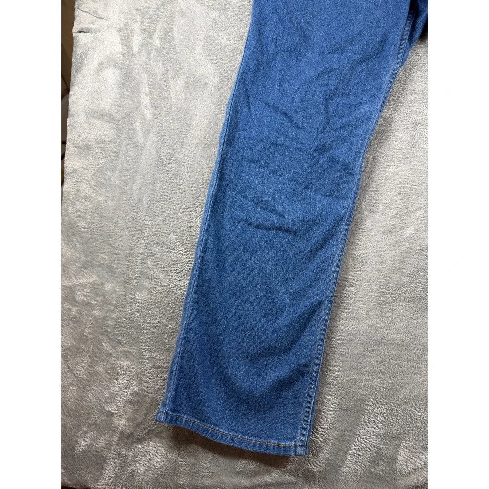 Vtg Levi's Brown Tab Straight Leg Jeans 38x30 Blue Denim Workwear Faded